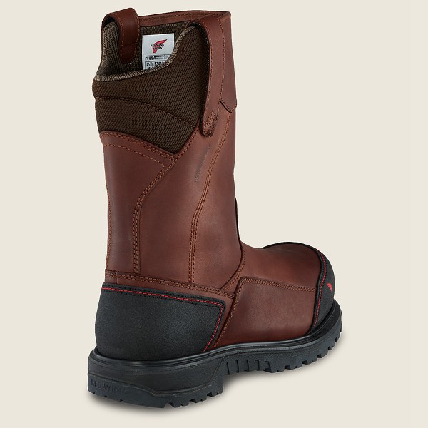 Red Wing Safety Bot Erkek - Brnr Xp - 11-Inch Waterproof Csa Toe Pull-On - Kahverengi/Siyah - 67VWUM